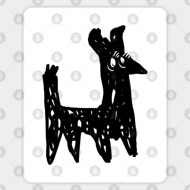 black animal Sticker by Angel Rivas